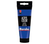 Marabu Acryl Color - Vernice acrilica cremosa a base d'acqua, Blu Oltremare, 100 ml