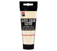 Marabu Acryl Color - Vernice acrilica cremosa a base d'acqua Glitter Oro, 100 ml