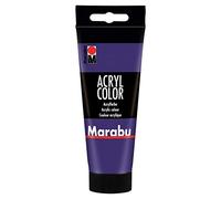 Marabu Acryl Color - Vernice acrilica cremosa a base d'acqua, Viola, 100 ml