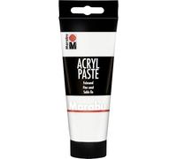 Marabu ACRYL Paste acrilica Sabbia fine 809, 100 ml, Pasta cremosa, pastosa, Texture a Base d'Acqua, miscelabile, Agenti atmosferici, Resistente alla Luce, vegana, 12020050809, Acrylic, White