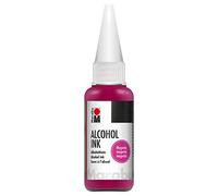 Marabu Alcohol Ink Magenta, 20 ml, Inchiostro alcolico, per fluidi, Resina epossidica, per superfici Non assorbenti, Carta Speciale Rivestita, Metallo, Ceramica e Vetro