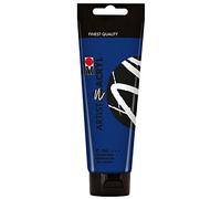 Marabu Artist, blu oltremare, colore acrilico fine di qualità artistica, a base d'acqua, consistenza pastosa, altamente pigmentato, ottima brillantezza e opacità, 120 ml (1er Pack), 120 Unità
