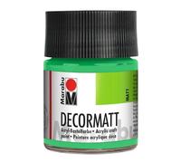 Marabu Decormatt 14010005062 - Vernice acrilica opaca vellutata, 50 ml, colore: Verde chiaro