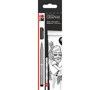 Marabu Fineliner in plastica, Nero, Set di 4