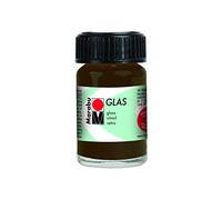 Marabu Glas - Barattolo di vernice per vetro, 15 ml, Cocoa, 2.9 x 4.2 x 2.9 cm