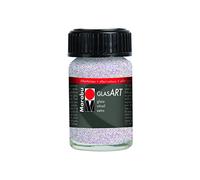 Marabu GlasArt Effekte Barattolo 15ml-Glitter Iridescente, Vernice per Vetro, 3.2 x 4.5 x 3.2 cm