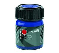 Marabu GlasArt - Vernice in vetro colorato a base solvente, 15 ml, colore: blu oltremare