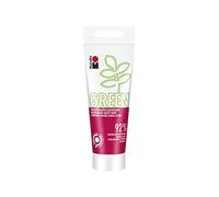 Marabu Green Line 14500050031 - Vernice alchidica, colore rosso ciliegia, 100 ml, a base d'acqua, ecologica, opaca, resistente alla luce, resistente alle intemperie (dopo 24 ore di asciugatura), 92%
