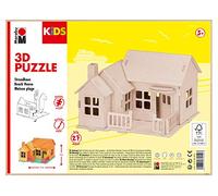 Marabu KiDS-Puzzle in legno 3D, motivo: casa sulla spiaggia, 27 pezzi, circa 19 x 14 cm, Colore, Large, 0317000000013