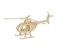 Marabu- Aereo Kids-Puzzle in Legno 3D con Elicottero, 32 Pezzi, Circa 26 x 13 cm, Colore, 0317000000003