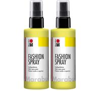 Marabu Lemon - Vernice Spray Tessile (100 ml) di Colore Giallo Limone (Confezione da 2)
