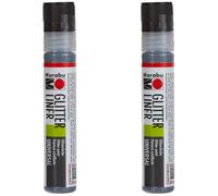 Marabu Liner - Pennarello in Grafite, 25 ml, 2,2 x 12,6 x 2,2 cm (Confezione da 2)