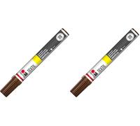 Marabu marker pittore tessile disegnato 2-4 mm marrone medio (Confezione da 2)