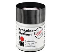 Marabu Medium incolore a Base d'Acqua, Barattolo da 50 ml, per la Tecnica del Cracking, Adatto a Molti Materiali, 11400005840, Paint, Transparent