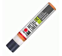 Marabu Metallic - Pennarello evidenziatore, 25 ml, Colore Arancione Metallizzato