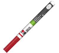 Marabu - Pennarello acrilico opaco Deco Painter, 1 / 2 mm rosso ciliegia