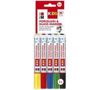Marabu Porcelain e Vetro Kids, Fun 3er sortierung, Universal Pizzo