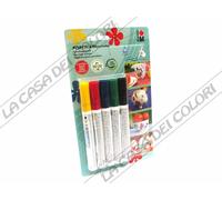 MARABU - PORCELAIN & GLAS UNIVERSAL - SET 5 PENNARELLI PER PORCELLANA