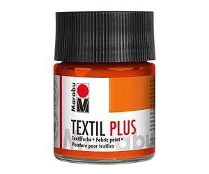 Marabu-Textil più: dipingere per Scuro Pot Tessuti 50ml: Piatto Arancione Rosso