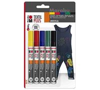 Marabu Textilmarker Textil Painter Plus, 5er Blister