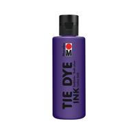 Marabu Tie Dye Ink Batik in Prugna, 80 ml Base d'Acqua, Vegan, Vernice radiante per Tessuti Chiari con Un Massimo del 20% di Fibre Sintetiche, 17300004037, Plum