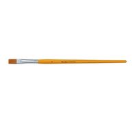 Marabu Universale, Misura 12, Pelo Sintetico in Legno Certificato FSC, Pennello Piatto per Acquerello, Seta e Pittura su Vetro, 01830000012, Wood, Yellow