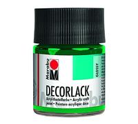 Marabu - Vernice acrilica Decorlack, 50 ml, colore: Verde brillante