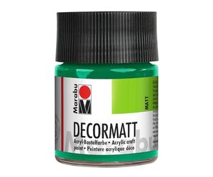 Marabu - Vernice acrilica "Decormatt", flacone da 50 ml, colore: Verde