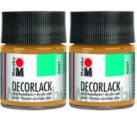 Marabu - Vernice Decor acrilico 50 ML ORO METALLIZZATO (Confezione da 2)