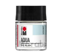 Marabu Vernice Opaca Aqua incolore, 50 ml Vetro, Vernice acrilica Trasparente Opaca e setosa a Base d'Acqua, Resistente alla Luce, per la verniciatura di Molti Oggetti e Materiali Artigianali