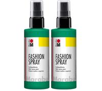 Marabu - Vernice per Stoffa con erogatore Spray, 100 ml, Colore Menta (Confezione da 2)