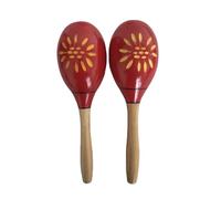 maracas, Martello da sabbia in legno, agitatori for rumba, sonagli, strumento a percussione con martello da sabbia,for music event(Red M1-1)