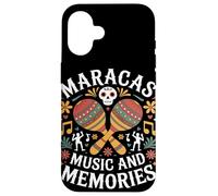 Maracas Musica e Ricordi Mese del Patrimonio Ispanico Custodia per iPhone 16
