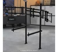 Marada 3030 Triplo TV Stand Per Cabina Di Guerra Racing In Alluminio Per Moza
