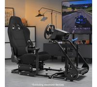 Marada Racing Sim Cockpit Con Supporto Per Monitor E Sedile Adatto Per Logitech