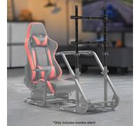 Marada Racing Sim Cockpit Con Supporto Per Monitor E Sedile Adatto Per Logitech