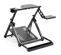 Marada Supporto per volante fisso da ufficio con slot per schede Supporto per ruote da corsa Cockpit X-Frame Supporto G29 G920 T300RS T150 Racing Simulator Volante Stand Race Compatibile con PC Xbox
