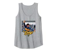 Maradona Boca Gol Canotta, Donna, Grigio Melange, L