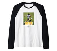 Maradona D10S Corriendo Maglia con Maniche Raglan