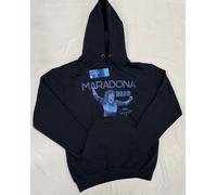 Maradona Felpa Cappuccio Originale Diego Armando D10S 10 Blu Napoli Boca