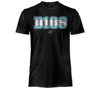 Maradona Maglia Ufficiale. T Shirt Unisex in Cotone. Maglietta vestibilità Regular per Adulto e Ragazzo M