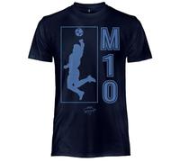 Maradona Maglia Ufficiale. T Shirt Unisex in Cotone. Maglietta vestibilità Regular per Adulto e Ragazzo M