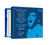 Maradona Stampa su tela completa di telaio e ganci - Diego Armando Maradona