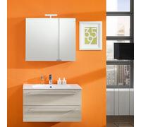 Maranello mobile da bagno sospeso cm 90x190x46 larice