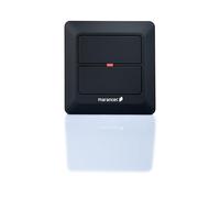 Marantec 161336 Trasmettitore a Parete, Pulsante a 2 canali per Porte del Garage Mrantec, Nero