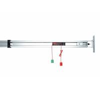 Marantec SZ 11 - Binario per porte da garage, per porte da garage, porte sezionali e cancelli basculanti, colore: Argento