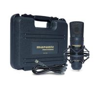 Marantz Professional MPM-2000U - Microfono USB a Condensatore per Gaming, Streaming, Podcast e Registrazioni PC/Mac - Cardioide, Shockmount, Cavo USB e Custodia Inclusi, Nero