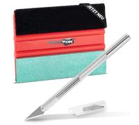 MARAPON® Kit di strumenti per pellicole di alta qualità, con coltello di precisione e raschietto 2 in 1, bisturi con raschietto per pellicole professionali