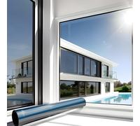 MARAPON® Pellicola per Vetri Finestre a Specchio [105x200 cm] Pellicola Specchio per Finestre - Protegge la tua Privacy e Filtra i Raggi UV o Infrarossi - Pellicola Adesiva Anti-Calore per Lucernari