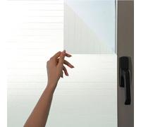 MARAPON® Pellicola per finestre con motivo gessato [118x200 cm] E-Book con istruzioni incluse - Pellicola per la privacy con adesivo statico - Pellicola per finestre